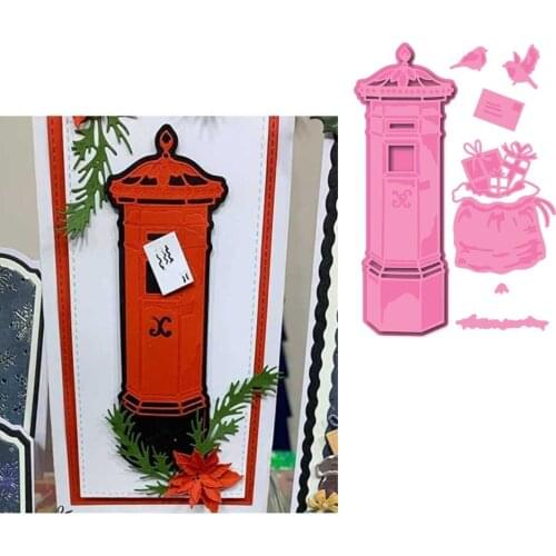 VINTAGE POST BOX Metal Cutting Dies Scrapbook Diary Decoration Stencil Embossing Template DIY Greeting Card Handmade 2021 NEW