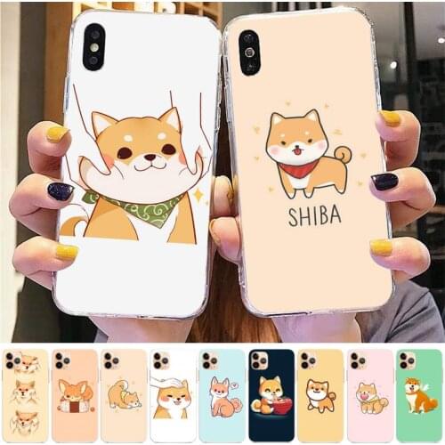 Yinuoda Japanese Shiba Inu Phone Case for iPhone 8 7 6 6S Plus X 5S SE 2020 XR 11 12 pro XS MAX