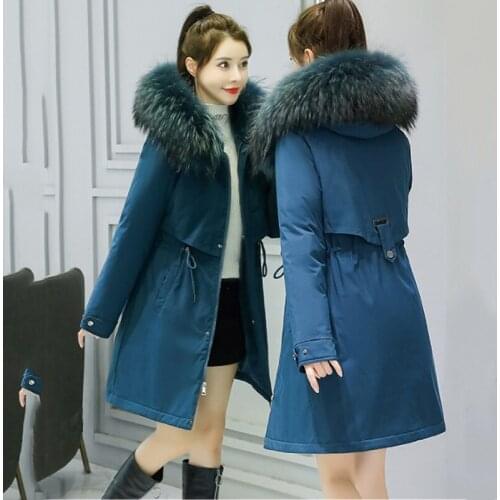 Plus size Down cotton Jacket Quality Womens Long Cotton Jacket Winter New Jacket Coat Korean loose Thick Warm Parka Overcome 6XL