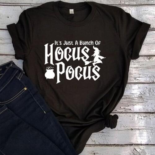 Its Just A Bunch of Halloween Shirt Skull Tops Summer Halloween Party Outfit Harajuku Graphic Tees Women Plus Size L