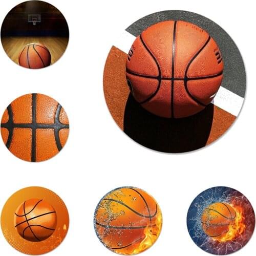 58mm Basketball Icons Pins Badge Decoration Brooches Metal Badges For Clothes Backpack Decoration