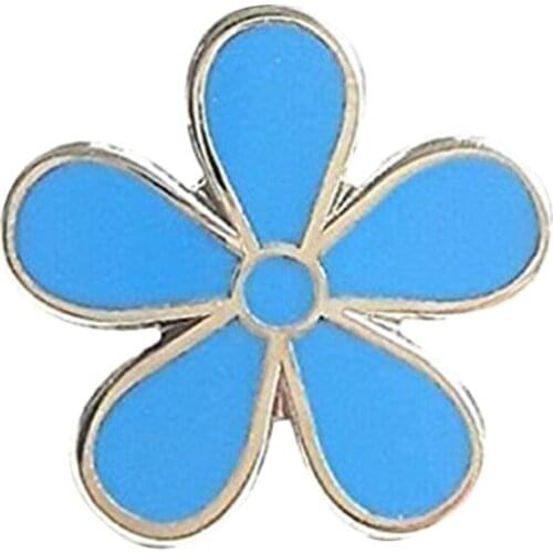 Forget-Me-Not Flower Alzheimers Awareness Enamel Pin Badge