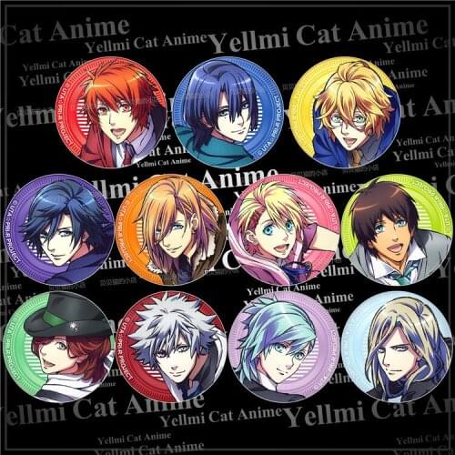 1pc Anime Uta no Prince Sama Ichinose Tokiya Ranmaru Spilla Present Fans Iron Brooch Pins Bagdes