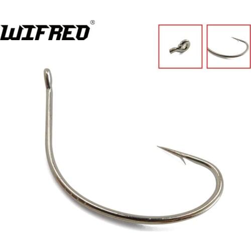 100PCS Barbed Wide Gap Hook Sharp Fishing Hooks Saltwater Freshwater Live Flesh Bait Hooks size 6 4 1 1/0 2/0 3/0 4/0 5/0 6/0