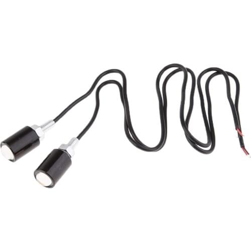 2x Universal Car Motorcycle LED License Plate Bolt Light Lamp Bulb 12V