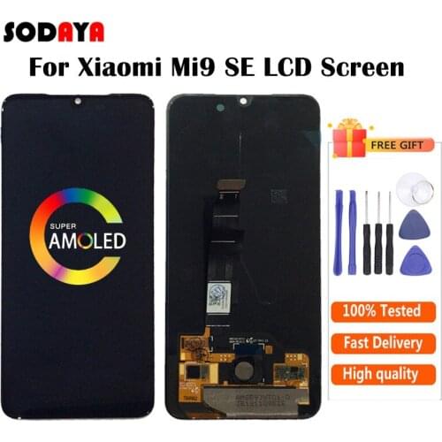 5.97'' AMOLED For Xiaomi Mi9 SE LCD Display Touch Screen Digitizer Assembly Replacements Parts Free Shiping