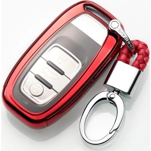 Car Key Case Cover Protector Accessories TPU For Audi A1 A3 A4 A5 A6 A7 A8 Quattro Q3 Q5 Q7 2009 2010 2011 2012 2013 2014 2015