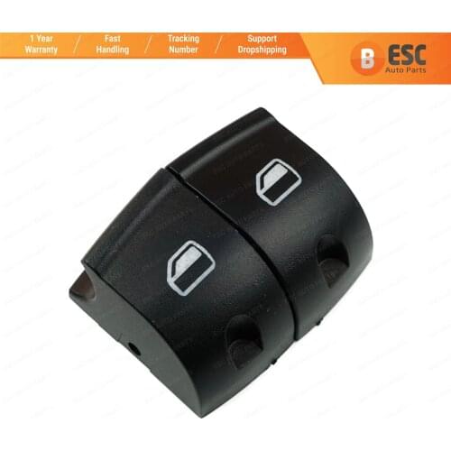 ESC EDP119 2 Pieces Power Window Switch Button Cover Cap Front Left Hand Driver Side for Audi:4FD 959 855/ 4 F0 959 855