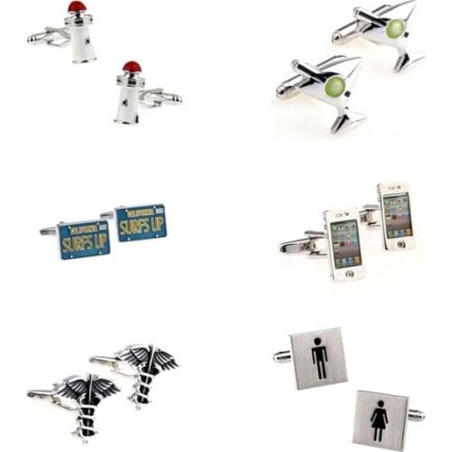 Tower Beer Cup Surfs Up Phone Cufflink Cuff Link 1 Pair Free Shipping Big Promotion
