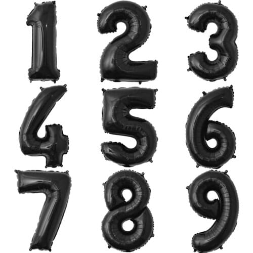 40 Inch Big Foil Birthday Balloons Helium Number Balloon 0-9 Happy Birthday Wedding Party Decorations Shower Large Figures globo