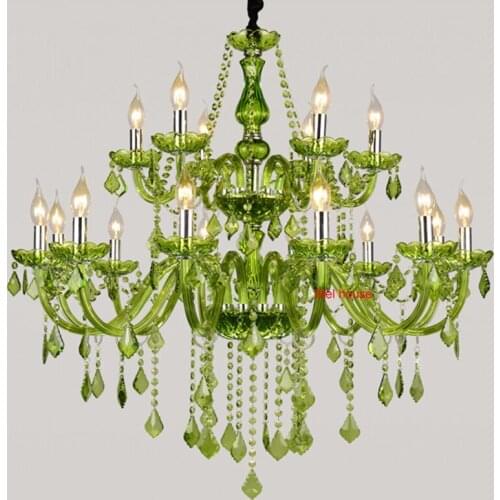 Large Luxury crystal chandelier Fashion Modern Large chandelier light lustres Dinning Room American Country Crystal Chandeliers