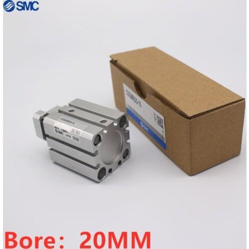 CDQMB CQMB CQMB20 CDQMB20 Stroke 5-50mm SMC Double Acting Guide Rod Conpact Pneumatic Cylinder Built-in Magnet