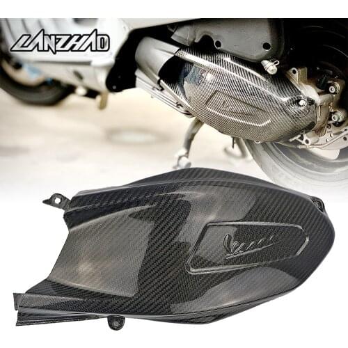GTS Motorcycle Transmission Cover Heat Shield Protector Carbon Fiber Accessories for Vespa GTS 250 300 HPE GTV 300 2020 2021