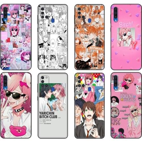 Black tpu Case For Samsung Galaxy A50 50S A30S A10 A01 A11 A21S A31 A41 A51 A71 M21 M30S S10 LITE Cover Anime Yarichin