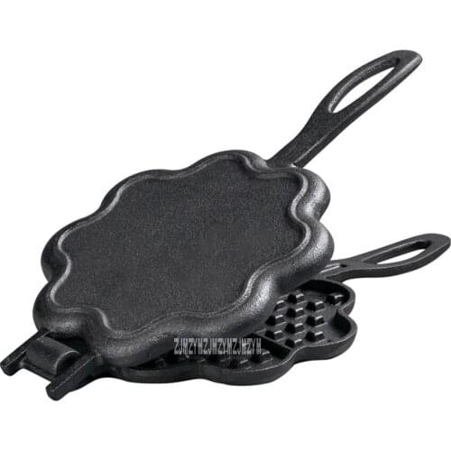 HFBG Uncoated DIY Heart-Shaped Egg Waffle Pan Bakeware Baking Tools Lattice Cake Maker Nonstick Waffle Making Machine Cake Mold