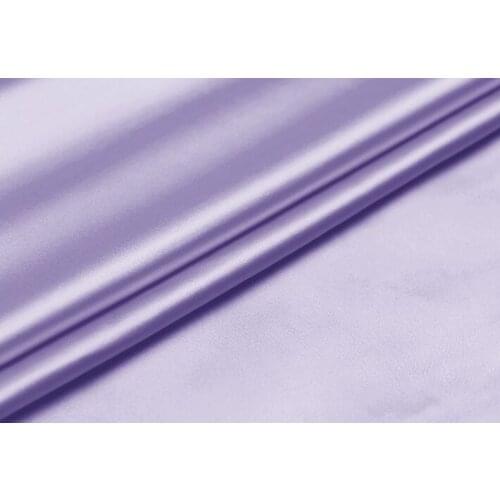 Howmay 100% pure silk fabric satin 16.5m/m 114cm 45" lavender 22# color for scarf dress bedding sheet pillowcase sleepwear