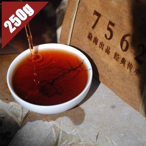 Chinese 2008 Year Aged Puh-erh Yunnan Ripe 7562 Brick 250g