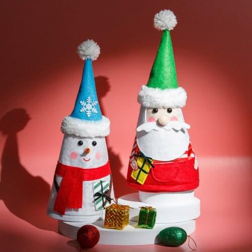 Christmas Candy Bags Apple bags Gift Bags for Festivals and Decorations Super Cute Snowman Santa Claus Deer Penguin Xmas Decor