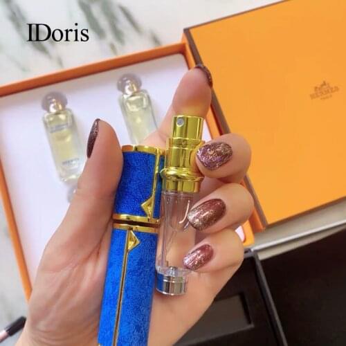 IDoris 5ml Refillable Mini Perfume Bottle Portable Perfume Spray Bottles Travel Empty Cosmetic Container Spray Atomizer Bottle