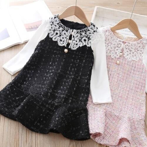 Baby Girls Fashion dress for Girl Warm Dress teen girls dresses Thick Clothes Toddler kids Beautiful pullovers High Quality 3T