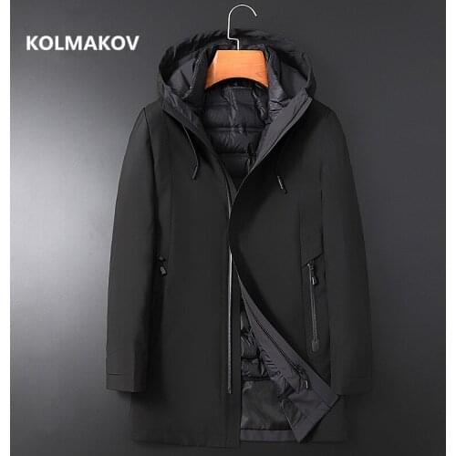 2020 new arrival Winter Liner Detachable 90% white duck down jackets men ,Mens keep warm Coat White Duck Down Jacket men