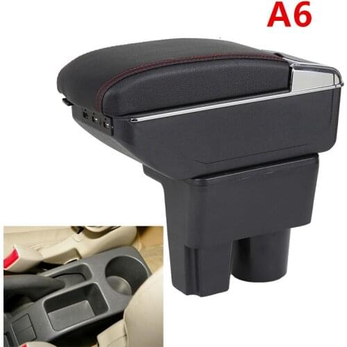 For Suzuki Liana A6 armrest box central Store Aerio content box with cup holder ashtray decoration products With USB interface