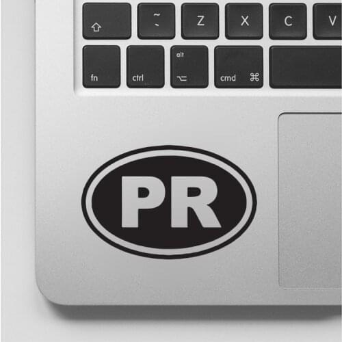 Puerto Rico P With R Decal Puerto Rico PR Sticker, Laptop Sticker And Mural Art Vinyl Decal GA136