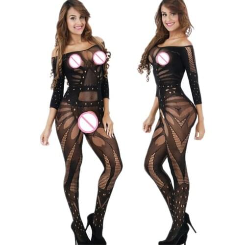 Sexy Lingerie Hot Exotic Apparel black teddy Sexy Costumes Underwear intimates Kimono Sex products Open Crotch women Teddies