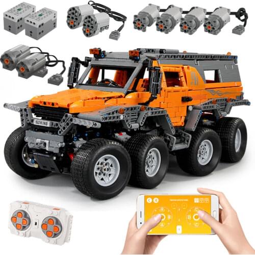 Siberia Off-road vehicle RC Avtoros Shaman Car Model Building Blocks Bricks Compatible 23011 Kids Toys