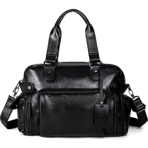 Genuine Leather Business Man Handbag Large Capacity Male Shoulder Bag Youth Travel Handbag for Man Waterproof Soft Man Handbags
