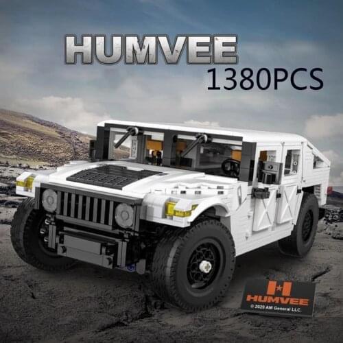 Technical 1:12 Scale HUMMER humvee ORV building block HMMWV 2.4Ghz radio remote control Armored vehicle bricks model rc car toys