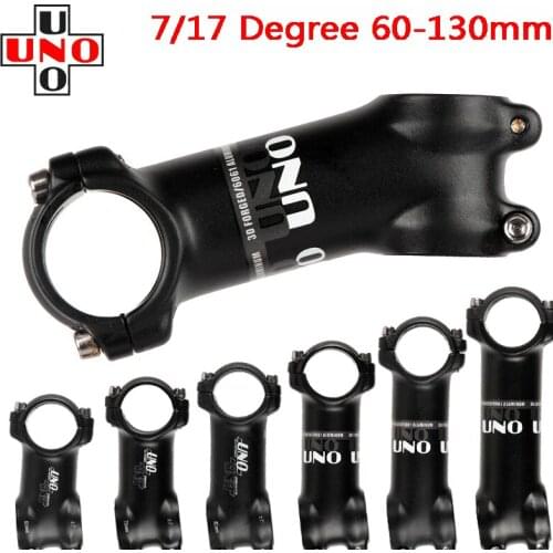 UNO Stem Bike Ultralight 7 17 Degree MTB Road Stem Fork 28.6 31.8mm 60/70/80/90/100/110/120/130mm Mountain MTB Bicycle Kalloy