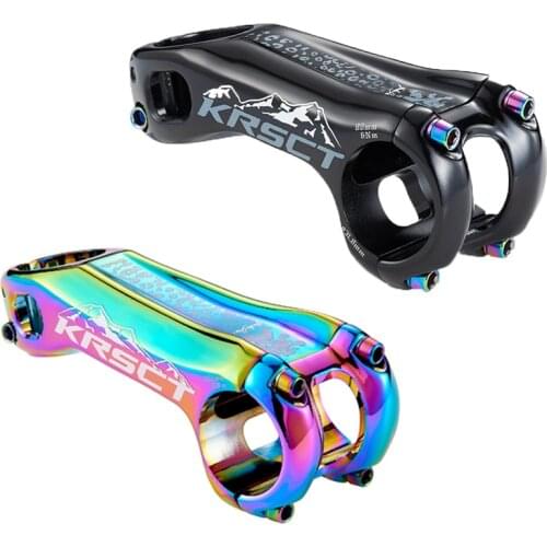 KRSCT Bicycle Stem Polished -20 Degree Mountain Bike Stem 28.6 * 31.8mm 80/90/100mm MTB Bike Stem XC AM Cycling Parts