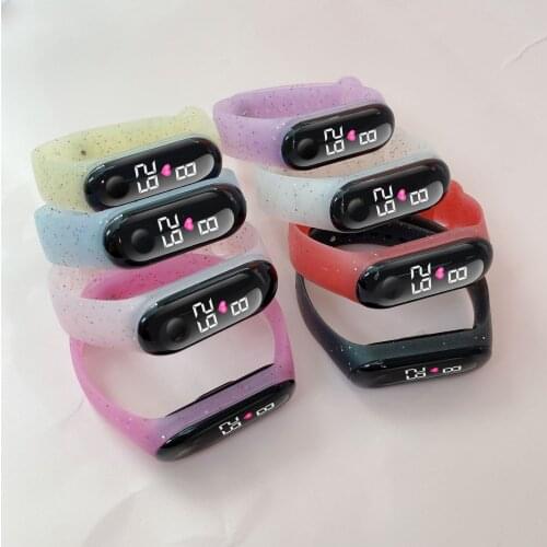 1PC 5Colors Childrens Multifunction Electronic Wristwatch LED Sport Flash Digital Clock For Boys Girls Kids Watches Gift