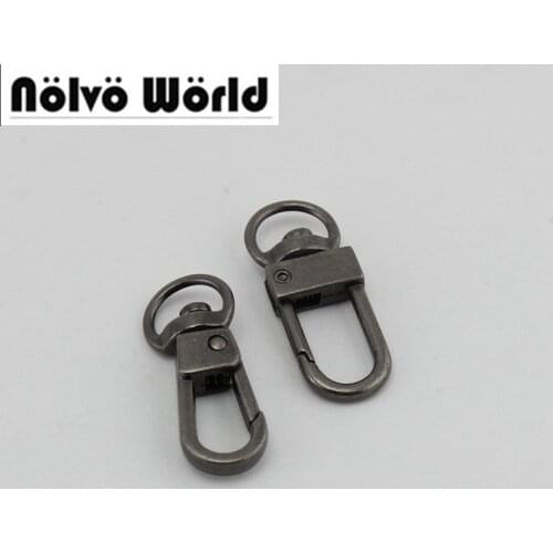 100pcs 10pcs old silver trigger snap hook hand bag swivel clasp hooks hardware accessory DIY High quality
