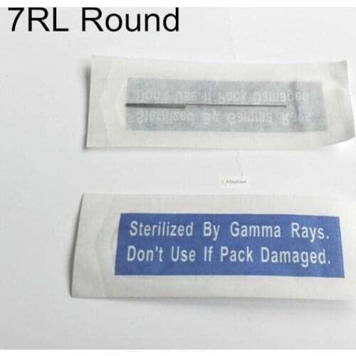 100pcs Automatic Machine Round 7RL Tattoo Needles Permanent Makeup 3d eyebrow lip tattoos pen tools accessory