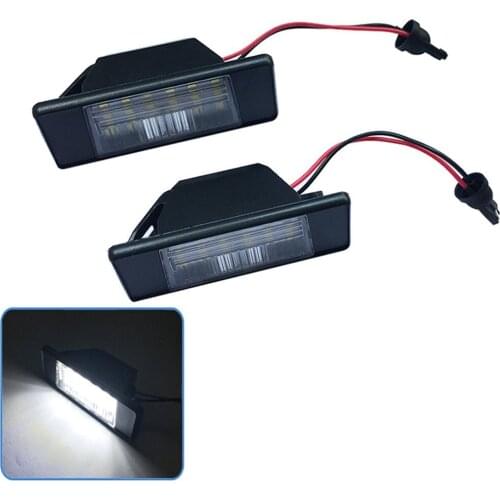 2pcs/set License Plate Light Lamp Housing Parking Light Car Modification Replacement Part For Nissan X-Trail Q50