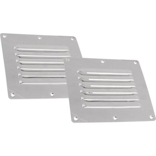 2pcs Marine Boat Stainless Steel Air Vent Louver Grill Cover Ventilation