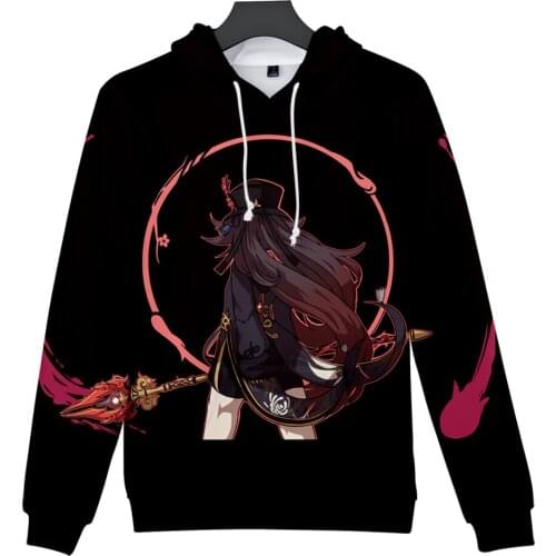 2021 Genshin Impact Hu Tao 3D Print Hoodie Sweatshirts Men Woman Fashion Hoodies Casual Pullovers Tracksuit Clothing kids tops