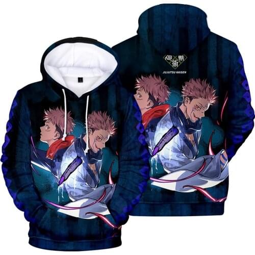 2021 Autumn Winter Sweatshirts Jujutsu Kaisen 3D Digital Printing Hoodies Men/Women Fashion Streetwear Hoodie Casual Clothes