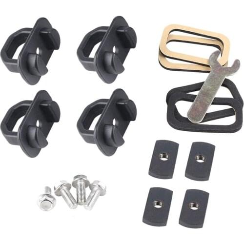 4pcs Set Car Rear Tail Box Anchor Buckle Us Pickup Truck Rear Tail Box Lock Buckle Pickup Rope Fixed Buckle Modification