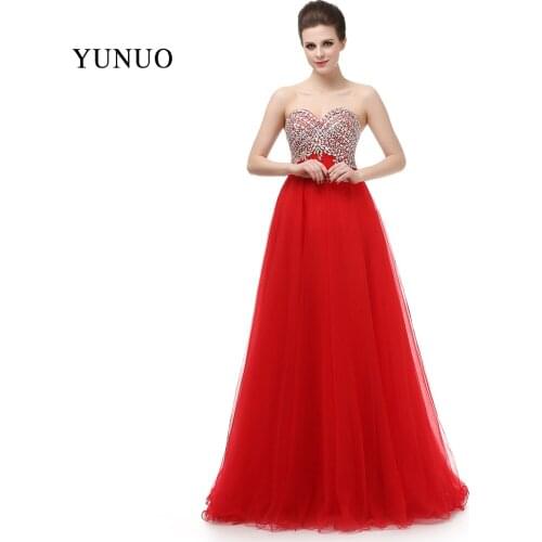 Arabic Gowns Abendkleider Long Robe De Soiree Chiffon Dubai Kaftan Crystals Red Evening Dresses Long Sweetheart Custom x1701