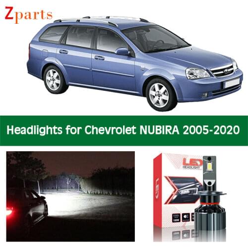 Car Canbus Bulbs For Chevrolet Daewoo NUBIRA LED Headlight Headlamp Low High Beam Auto Lights 12V Lighting Lamp Accessories Part