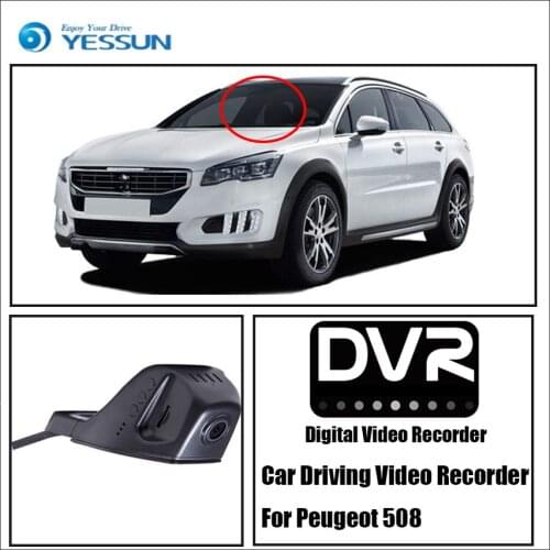 YESSUN Car DVR Digital Video Recorder for Peugeot 508 Front Camera Dash Not Reverse Parking Camera HD 1080P