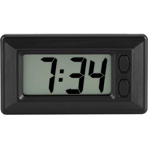 LCD Digital Table Car Dashboard Desk Electronic Clock Date Time Calendar Display Ultra-Thin Electronic Clock Electronic Clock