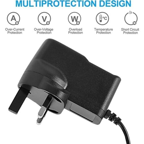 DC 9V Guitar Pedal Power Adapter Tip Negative With Daisy Chain Power Cord For Effect Pedal US/EU/UK/Australia Plug Accessories