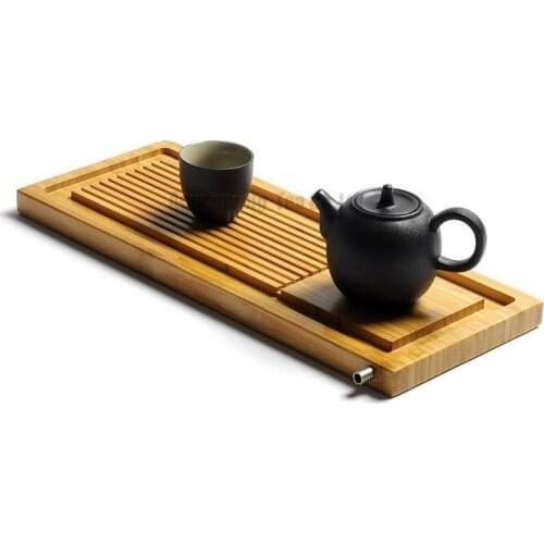 Elegant Bamboo Tea Tray,Tea table/Plate,Chinese Kungfu Tea Ceremony teaset/Accessories for Black/Puer/Pu'erh/white/Jasmine tea