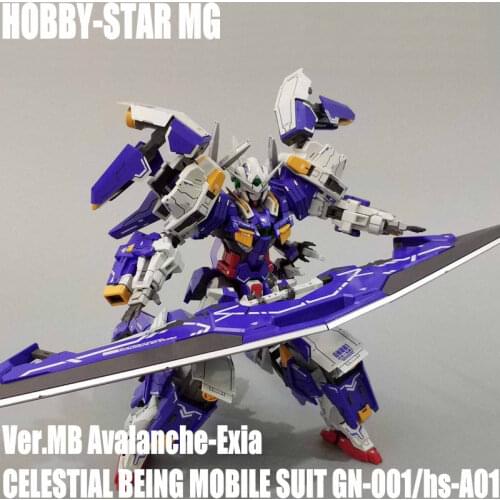 Hobby Star model MG 1/100 MB Avalanche-Exia CELESTIAL BEING MOBILE SUIT GN-001/hs-A01 Anime action figure toys