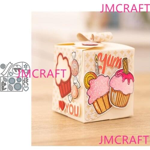 JMCRAFT 2021 New Box Packaging Decoration #1 Metal Cutting Dies 3D DIY Scrapbook Handmade Paper Craft Metal Steel Template Dies