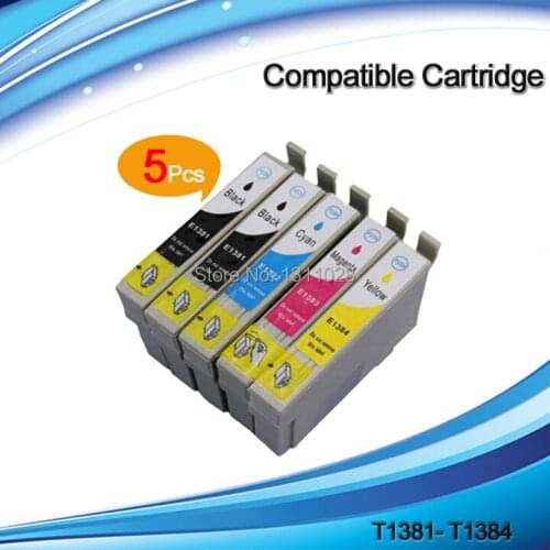 INK WAY 5PK t1381-t1384 compatible ink cartridge for Stylus NX420 TX420W TX235 TX430W NX230 Workforce 320 630 633 435 etc